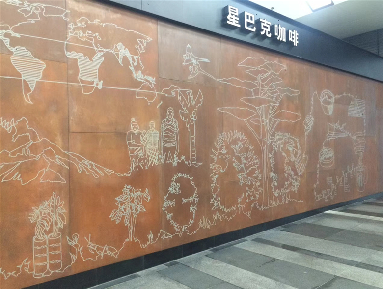 潭门镇耐候钢幕墙