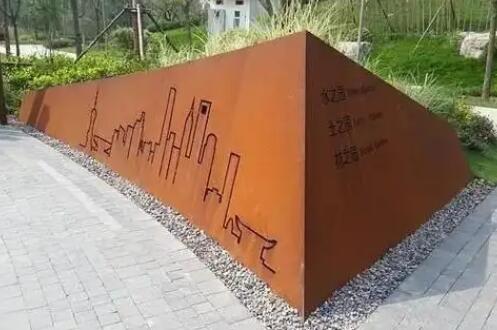 潭门镇耐候钢挡土墙